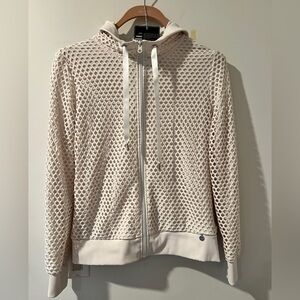 Lorna Jane Manhattan Mesh White Jacket Sz. M *EUC* MSRP: $150+tax